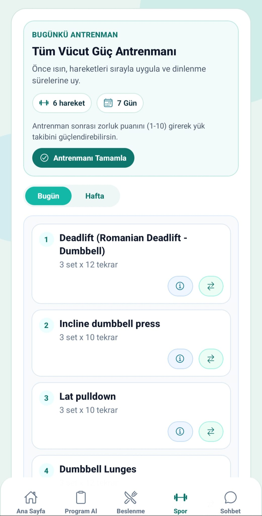 CepteFit Spor ekran görüntüsü